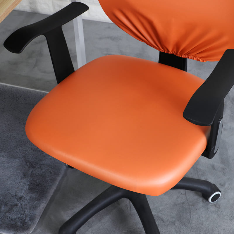 Överdrag till kontorsstol Vinter orange 4 Överdrag till kontorsstol Vinter orange - Bild 4