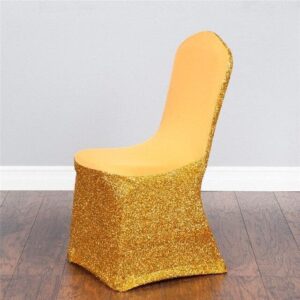 Stolsöverdrag för bröllop Äng orange