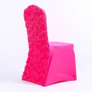 Stolsöverdrag för bröllop Fjäll blommigt rosa