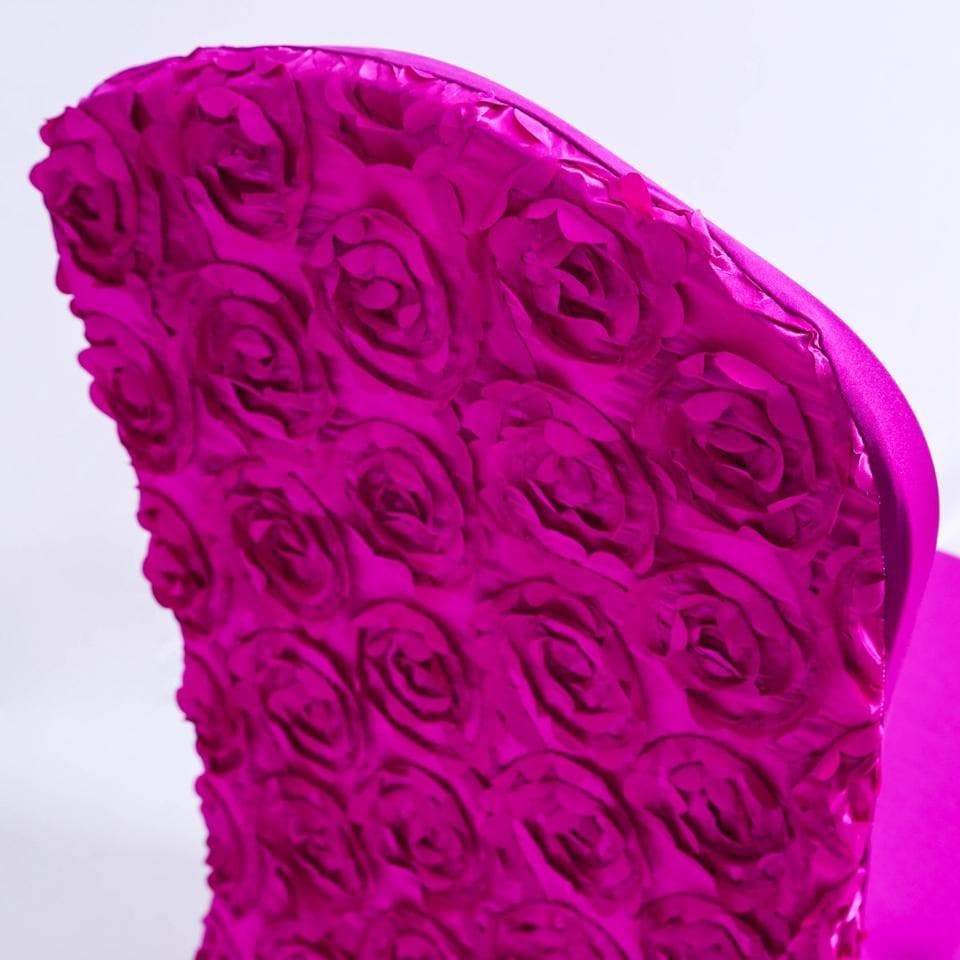 Stolsöverdrag för bröllop Smultron blommigt rosa 2 Stolsöverdrag för bröllop Smultron blommigt rosa - Bild 2